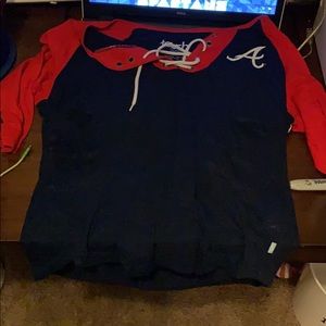 Atlanta Braves Quarter-Sleeve Shirt